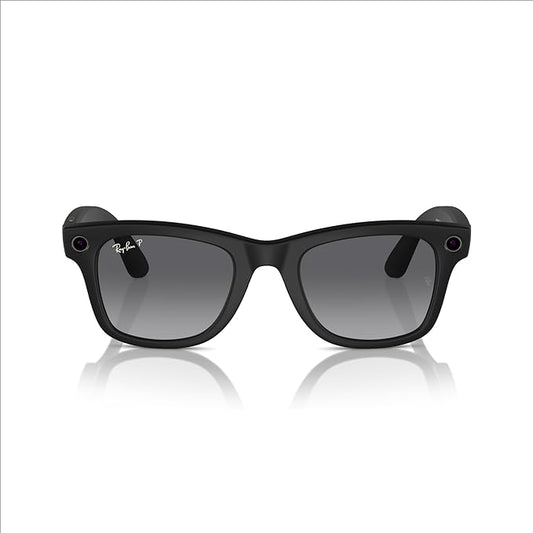 Ray-Ban Meta - Wayfarer (Standard) Polarised Smart Glasses - Matte Black