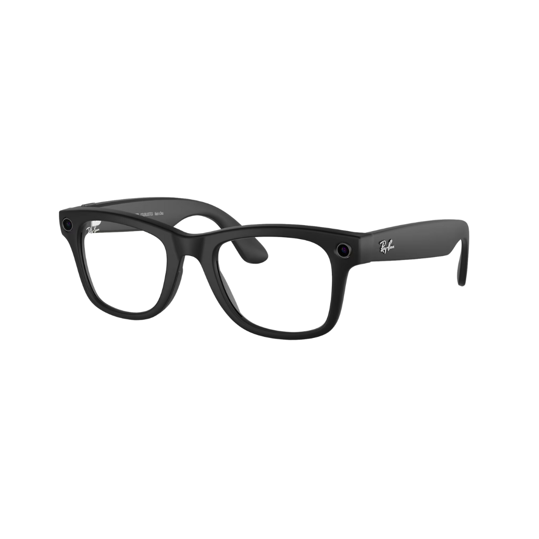 Ray-Ban Meta Wayfarer - (F) Matte Black - (L) Clear to Graphite Green Transitions - (Large)