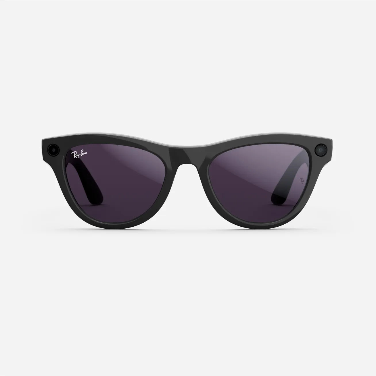 Ray-Ban Meta Skyler - (F) Shiny Black - (L) Clear to Amethyst Transitions - (Standard)
