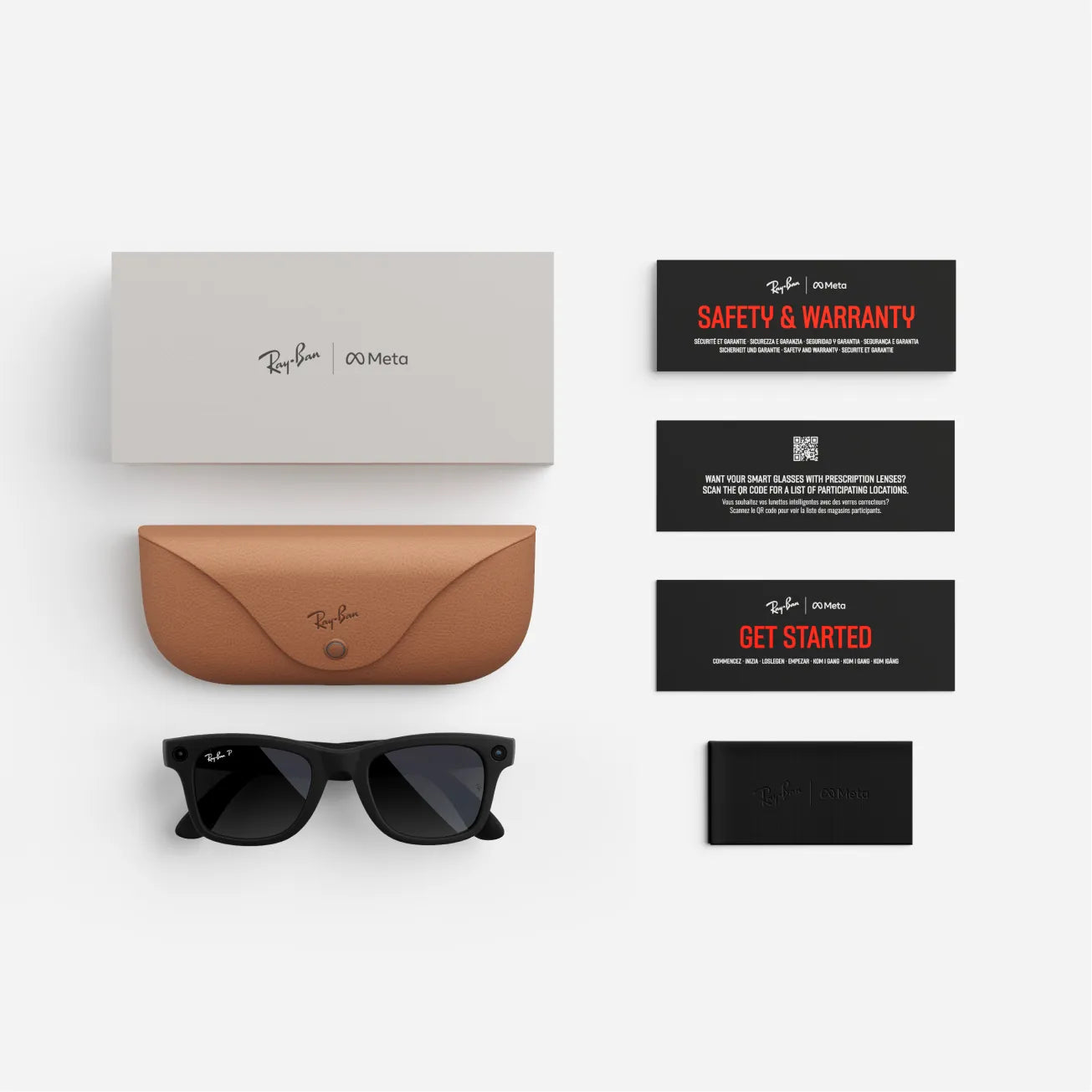Ray-Ban Meta Wayfarer - (F) Matte Black - (L) Clear to Graphite Green Transitions - (Standard)