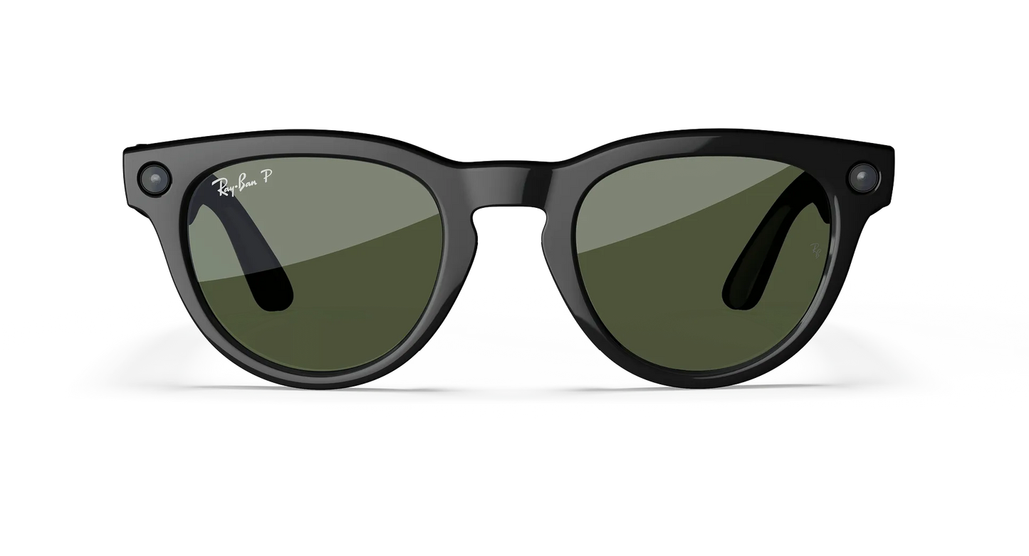 Ray-Ban Meta Headliner Gen 2 - (F) Shiny Black – (L) Green Transitions – High Bridge - (Standard)