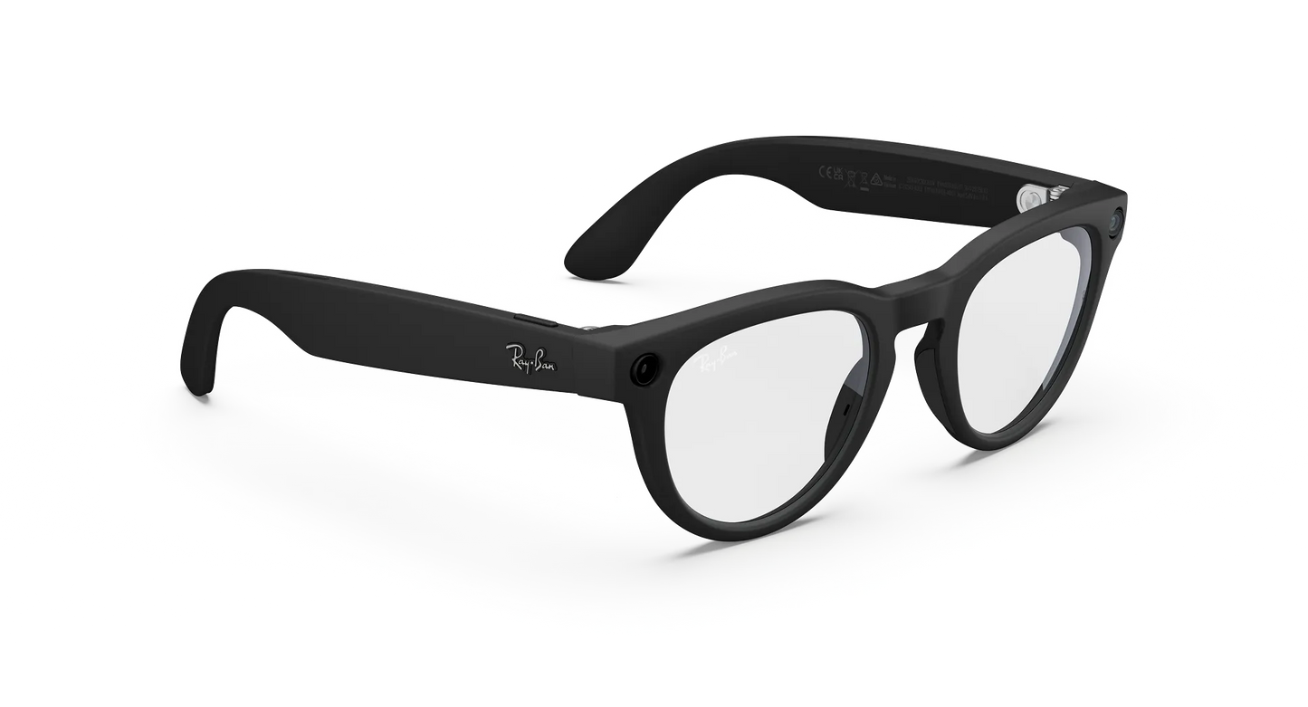 Ray-Ban Meta Headliner Gen 2 - (F) Matte Black – (L) Clear – (Standard)