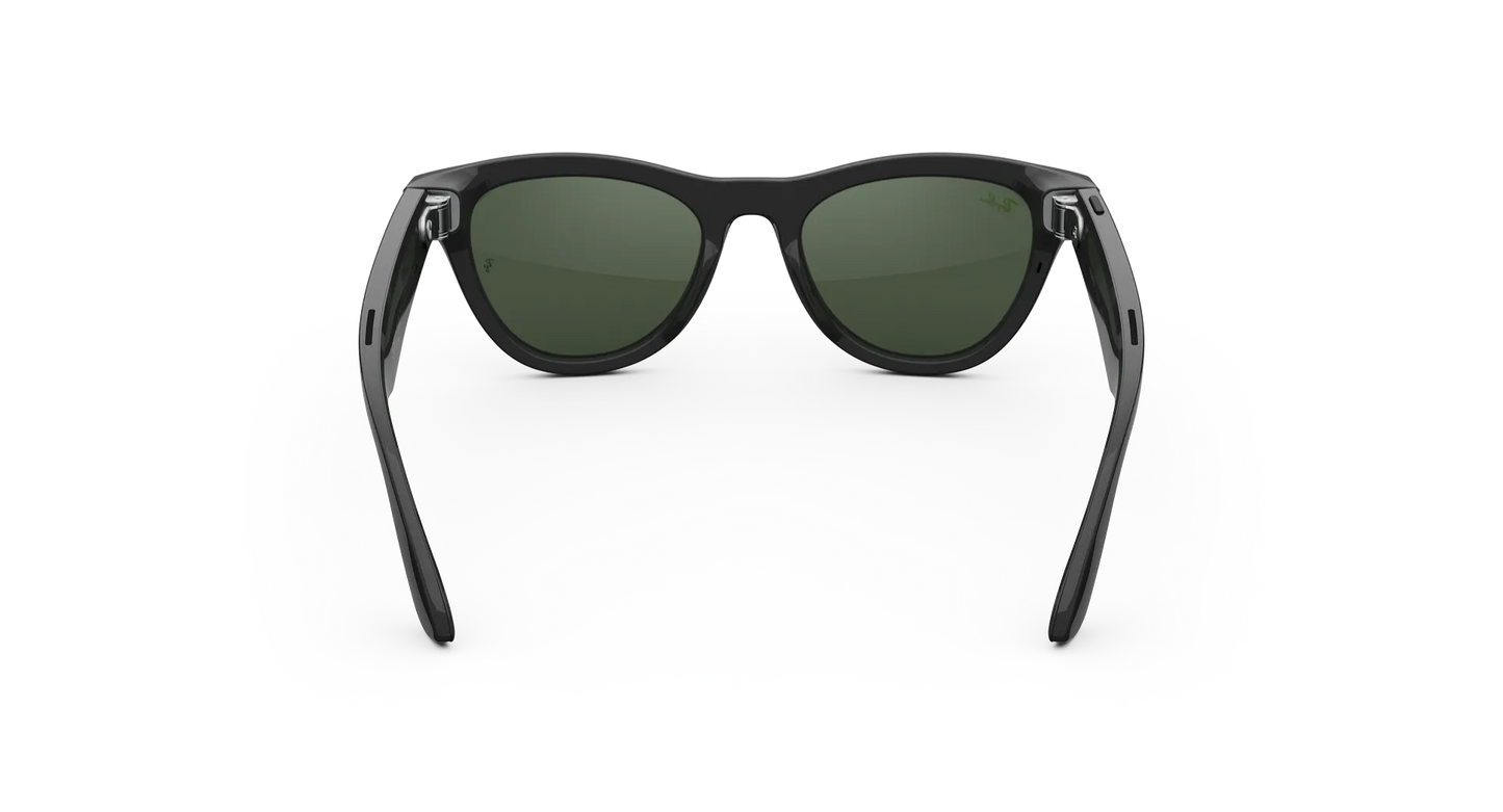 Ray-Ban Meta Skyler Gen 2 - (F) Shiny Black - (L) Clear to Graphite Green Transitions - (Standard)