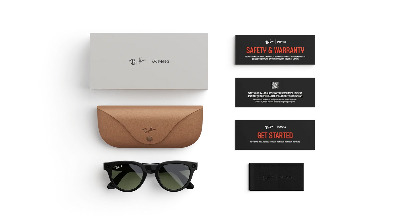 Ray-Ban Meta Skyler Gen 2 - (F) Shiny Black - (L) Green - (Standard)