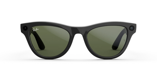 Ray-Ban Meta Skyler Gen 1 - (F) Shiny Black - (L) Green - (Standard)