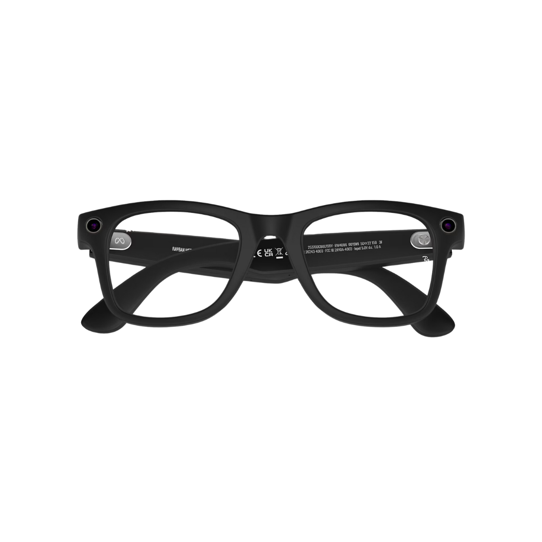 Ray-Ban Meta Wayfarer - (F) Matte Black - (L) Clear to Graphite Green Transitions - (Large)