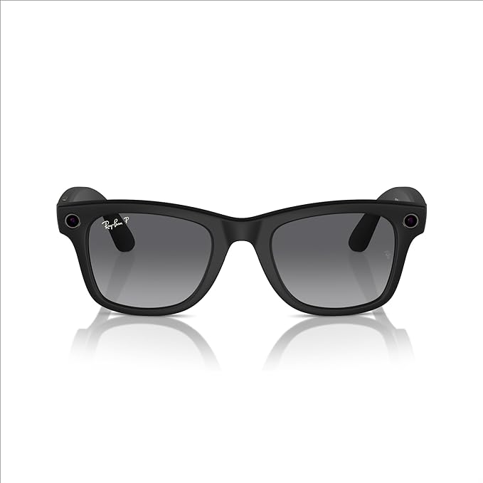 Ray-Ban Meta - Wayfarer (Standard) Polarised Smart Glasses - Matte Black