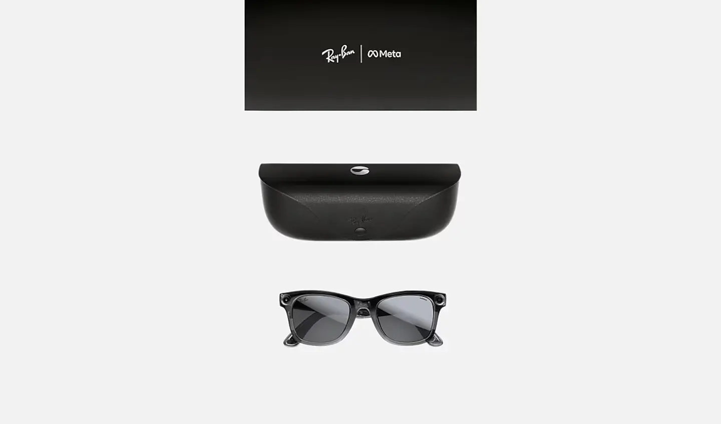 Ray-Ban Meta & Coperni Gen 1 Wayfarer Limited Edition - (F) Shiny Transparent Black - (L) Grey Mirror - (Standard)
