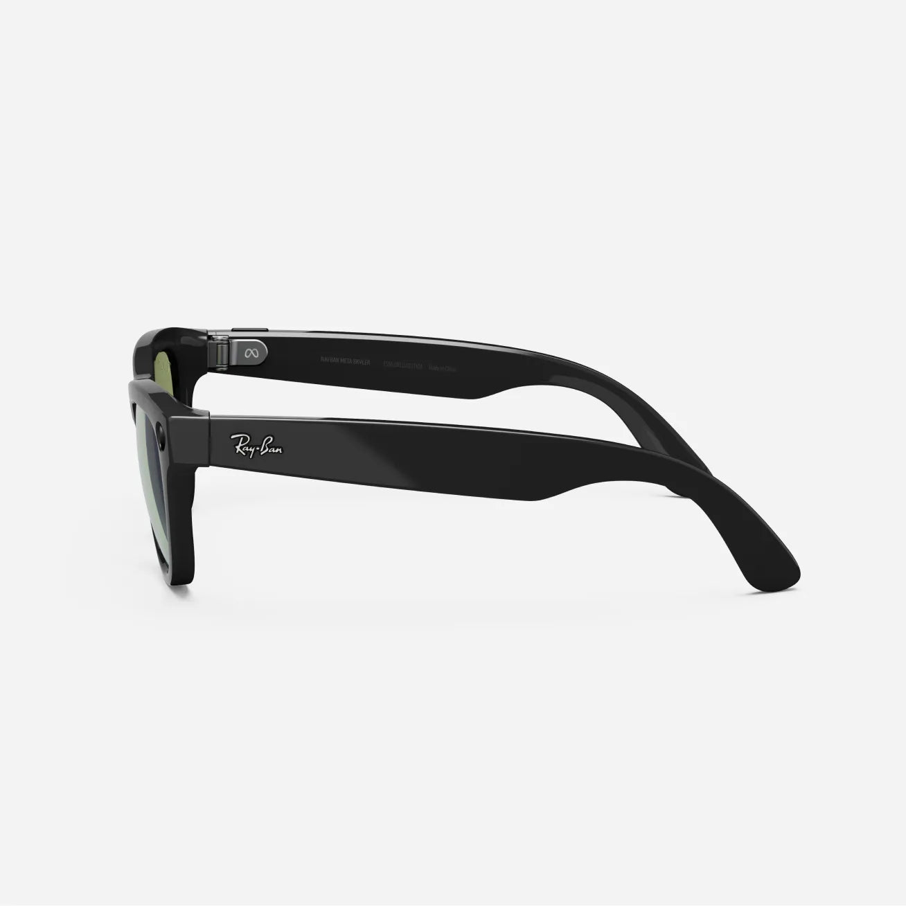 Ray-Ban Meta Wayfarer - (F) Shiny Black - (L) Green - (Large)