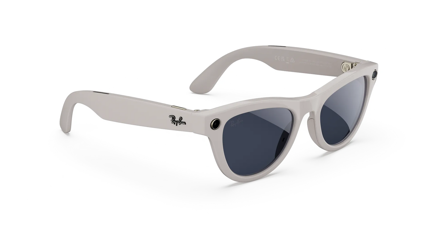 Ray-Ban Meta Skyler - (F) Shiny Chalky Gray - (L) Clear to Sapphire Transitions - (Standard)