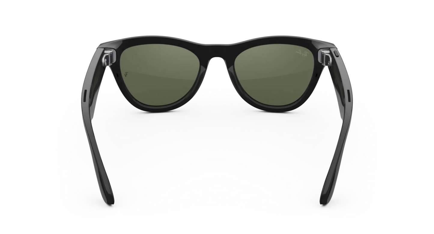 Ray-Ban Meta Skyler - (F) Shiny Black - (L) Green - (Standard)