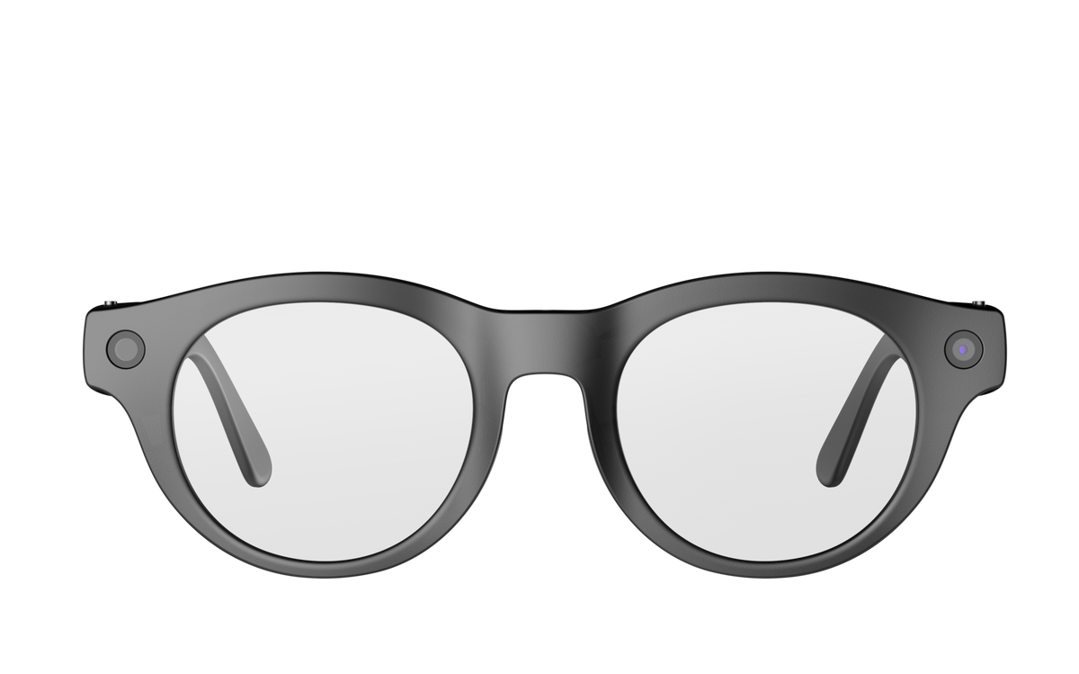HTC VIVE Eagle AI Glasses — Pantos Clear Lens, Charcoal Black — manufacturer view 2