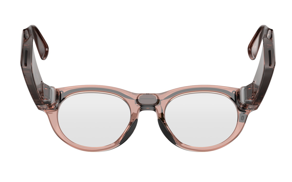 HTC VIVE Eagle AI Glasses — Pantos Clear Lens, Clear Brown — manufacturer view 4