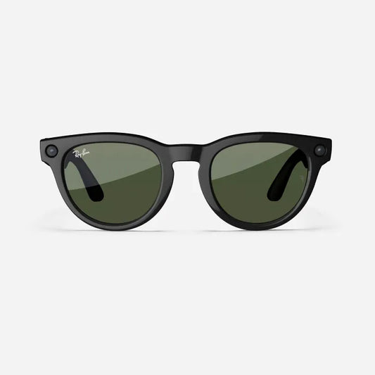 Ray-Ban Meta Headliner - (F) Shiny Black - (L) G-15 Green - (Standard)