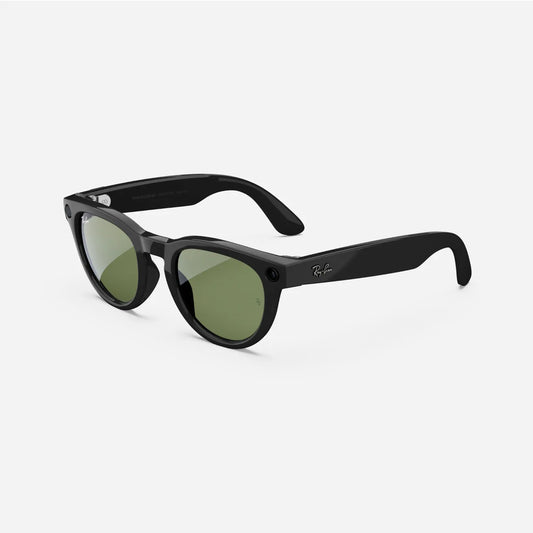 Ray-Ban Meta Headliner Gen 1 - (F) Shiny Black - (L) Green Polarised - (Standard)
