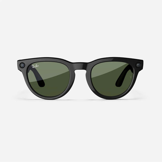 Ray-Ban Meta Headliner Gen 1 - (F) Shiny Black - (L) Green Polarised - (Standard)