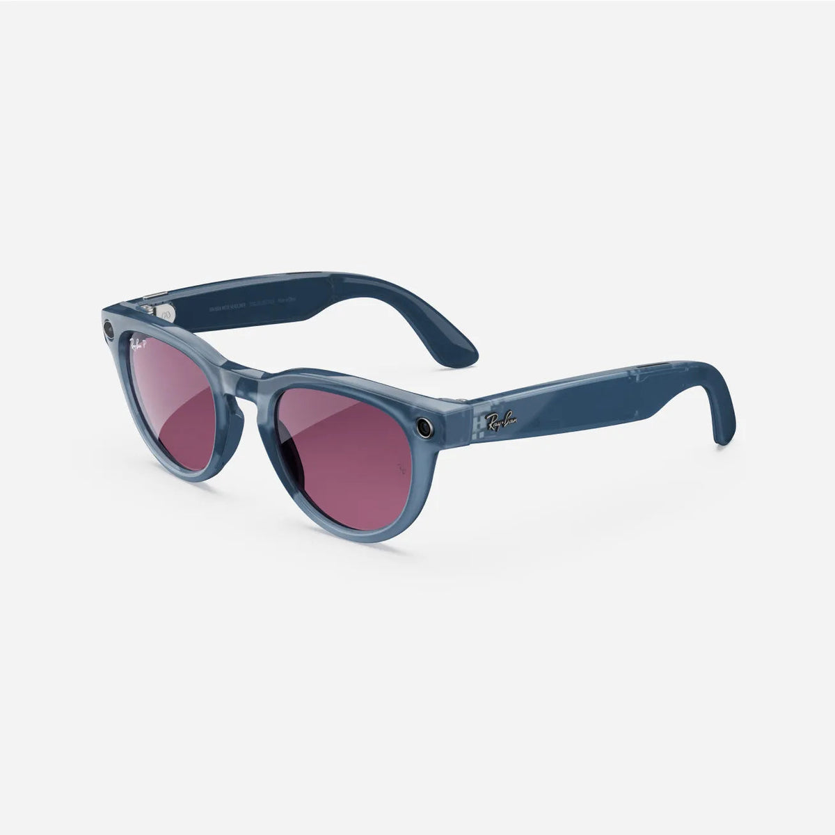 Ray-Ban Meta Headliner Gen 1 - (F) Shiny Jeans Transparent - (L) Dusty Red Polarised