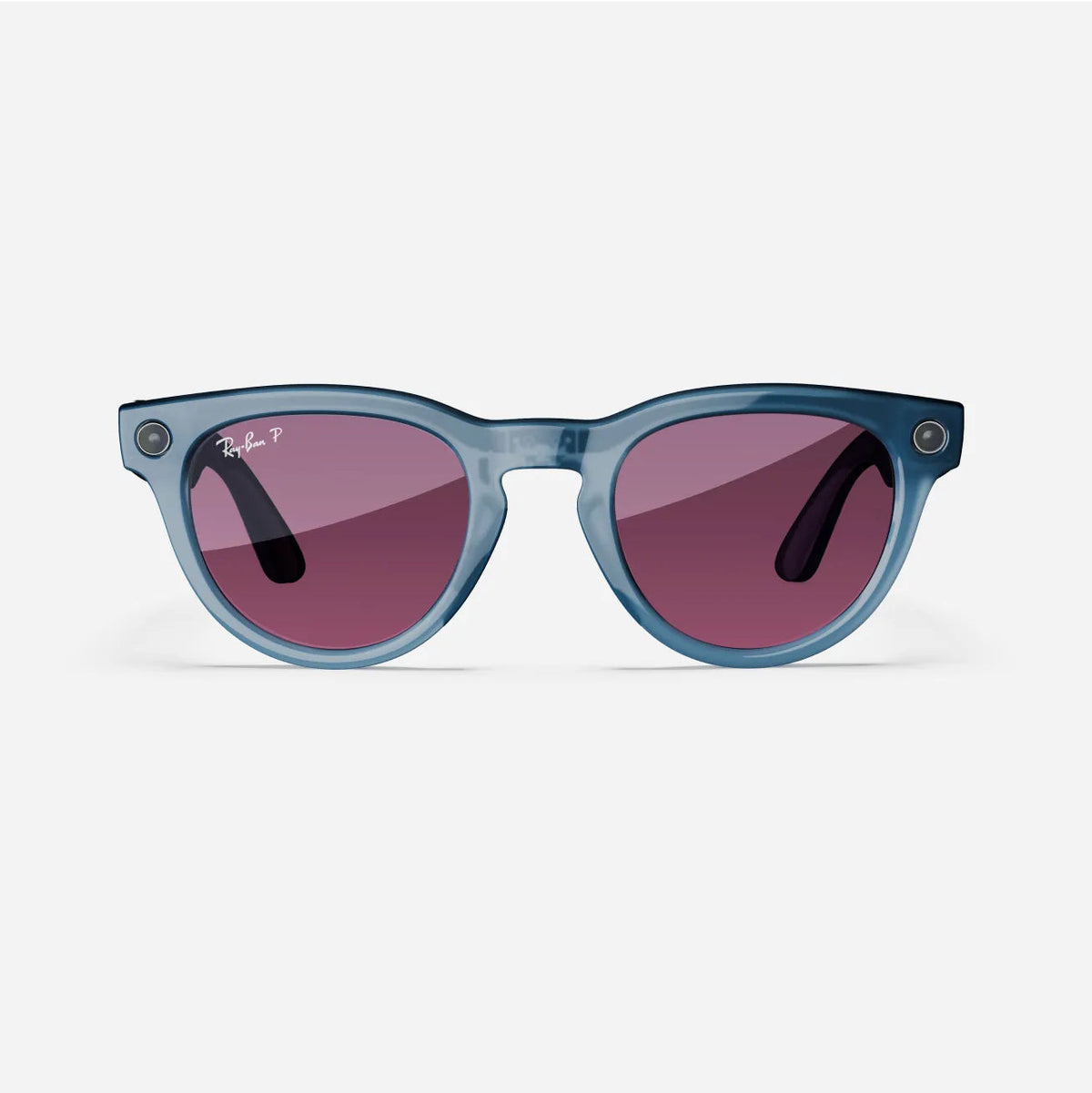 Ray-Ban Meta Headliner Gen 1 - (F) Shiny Jeans Transparent - (L) Dusty Red Polarised