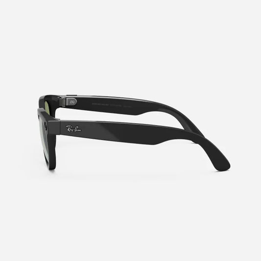 Ray-Ban Meta Headliner - (F) Shiny Black - (L) G-15 Green - (Standard)