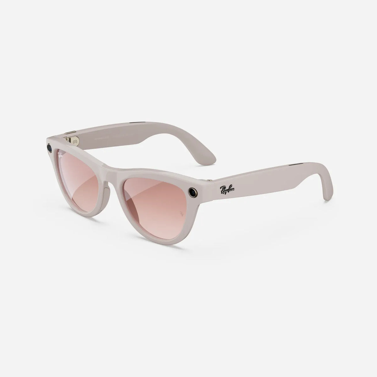 Ray-Ban Meta Skyler Gen 1 - (F) Shiny Chalky Gray - (L) Gradient Cinnamon Pink