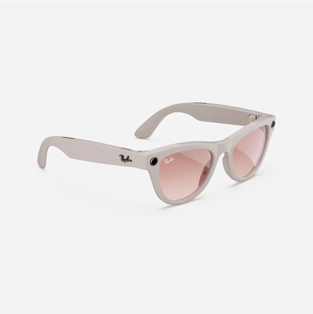 Ray-Ban Meta Skyler Gen 1 - (F) Shiny Chalky Gray - (L) Gradient Cinnamon Pink