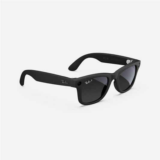 Ray-Ban Meta Wayfarer - (F) Matte Black - (L) Clear to Graphite Green Transitions - (Standard)