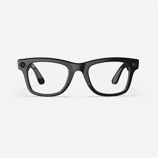 Ray-Ban Meta Wayfarer - (F) Shiny Black - (L) Clear - (Standard)
