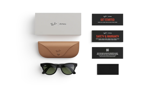 Ray-Ban Meta Skyler Gen 1 - (F) Shiny Black - (L) Green - (Standard)
