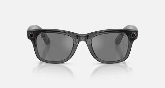 Ray-Ban Meta & Coperni Gen 1 Wayfarer Limited Edition - (F) Shiny Transparent Black - (L) Grey Mirror - (Standard)