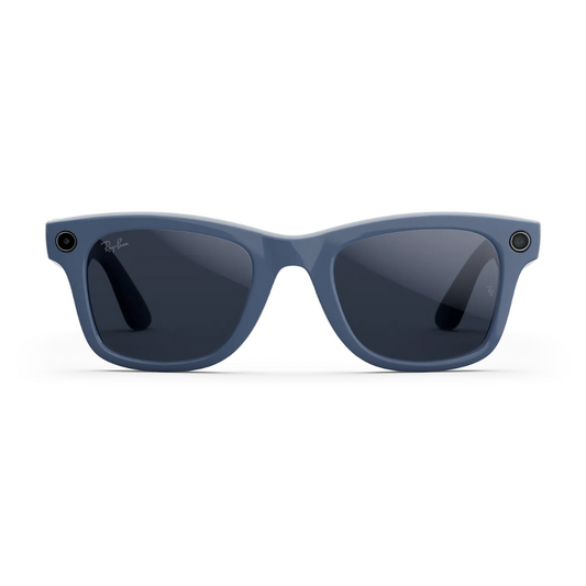 Ray-Ban Meta Wayfarer Gen 2 - (F) Shiny Cosmic Blue - (L) Clear to Sapphire Transitions® – (Standard)