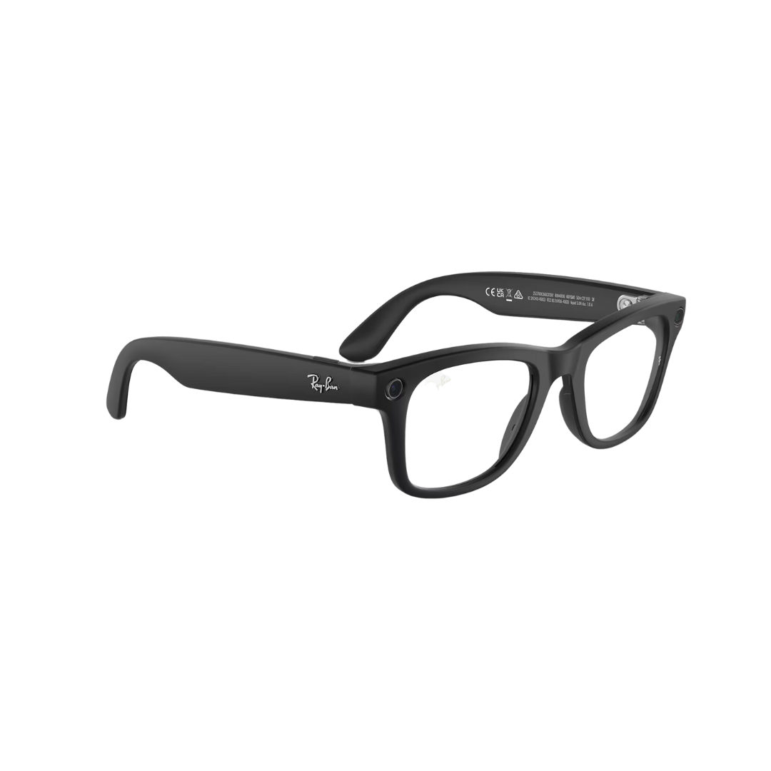 Ray-Ban Meta Wayfarer - (F) Matte Black - (L) Clear to Graphite Green Transitions - (Large)