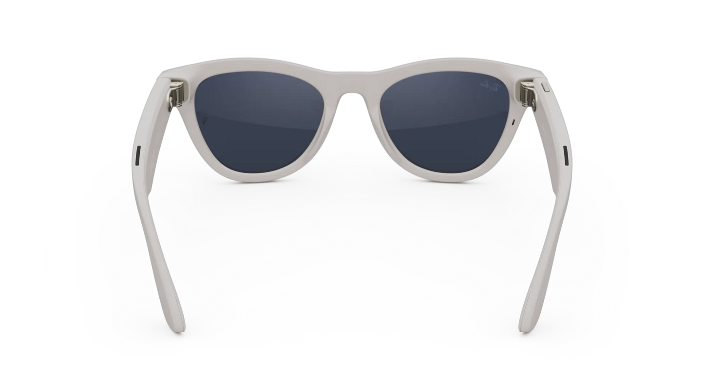 Ray-Ban Meta Skyler Gen 1 - (F) Shiny Chalky Gray - (L) Clear to Sapphire Transitions - (Standard)