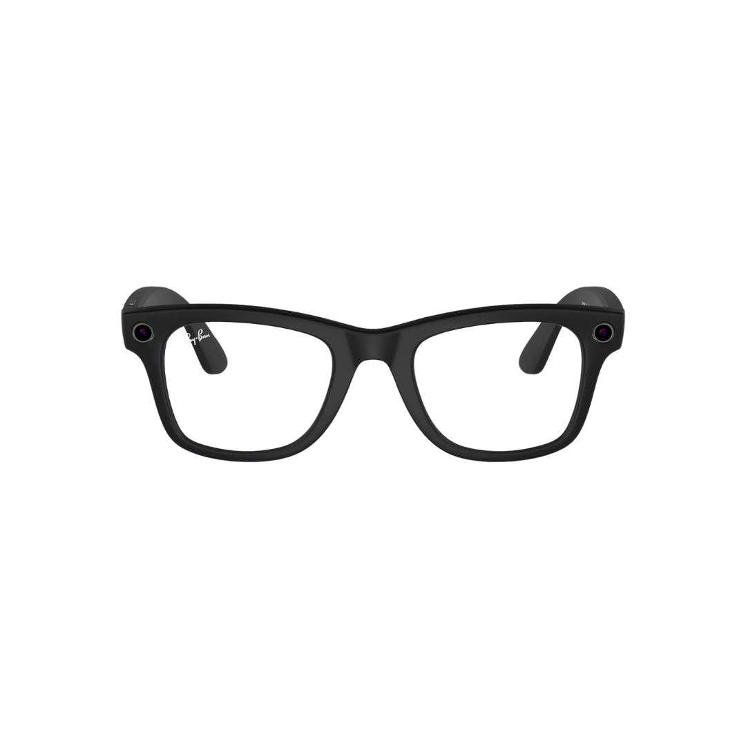 Ray-Ban Meta Wayfarer - (F) Matte Black - (L) Clear to Graphite Green Transitions - (Large)