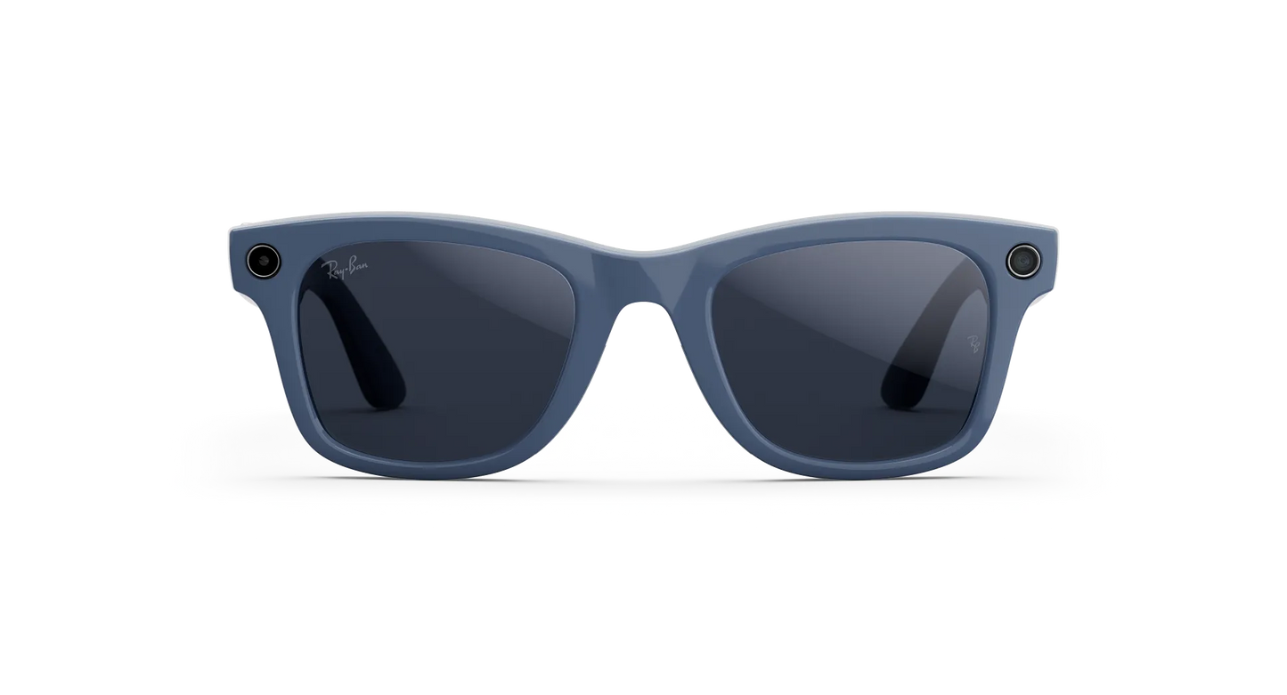 Ray-Ban Meta Wayfarer Gen 2 - (F) Shiny Cosmic Blue - (L) Clear to Sapphire Transitions® - (Standard)