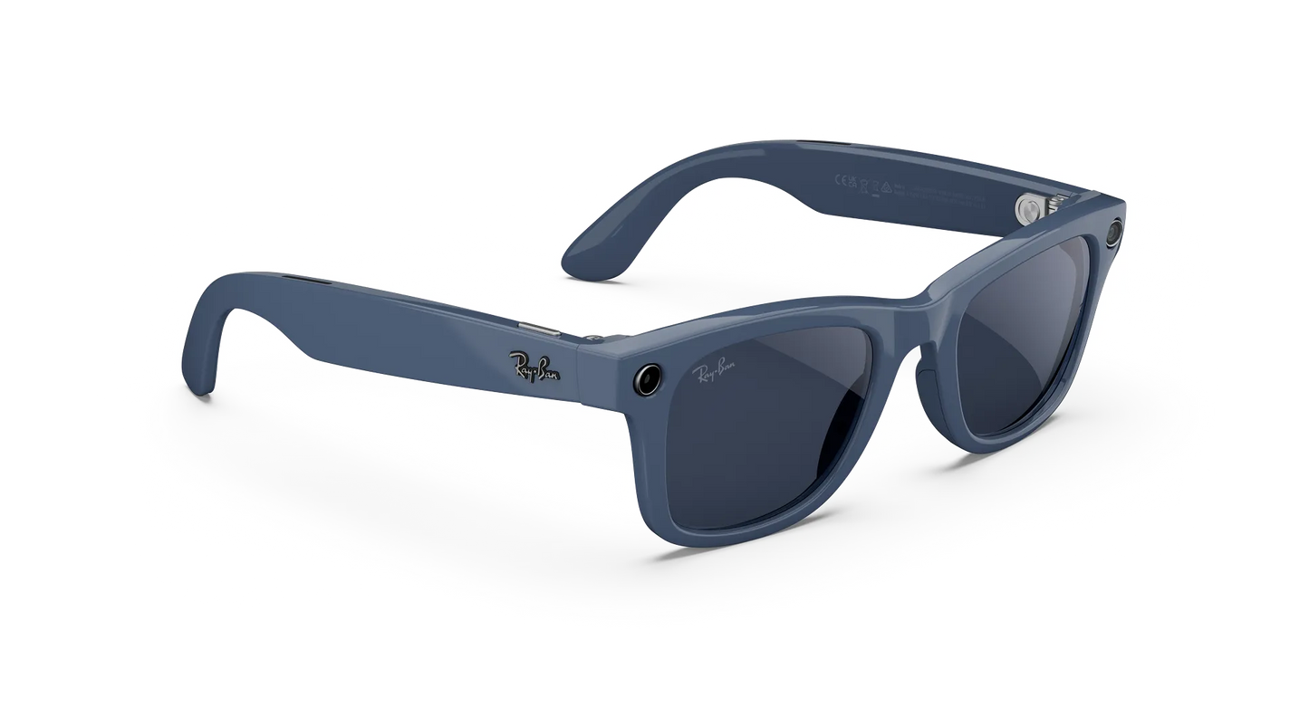 Ray-Ban Meta Wayfarer Gen 2 - (F) Shiny Cosmic Blue - (L) Clear to Sapphire Transitions® - (Standard)