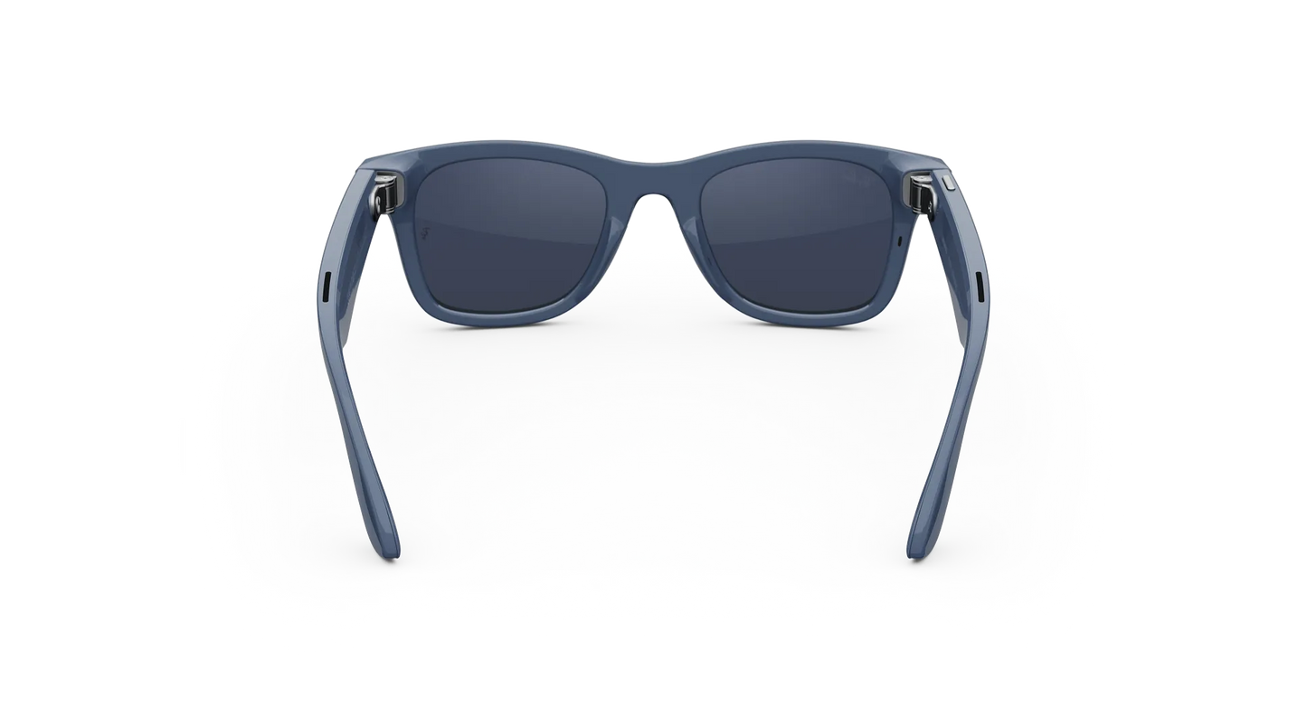 Ray-Ban Meta Wayfarer Gen 2 - (F) Shiny Cosmic Blue - (L) Clear to Sapphire Transitions® - (Standard)