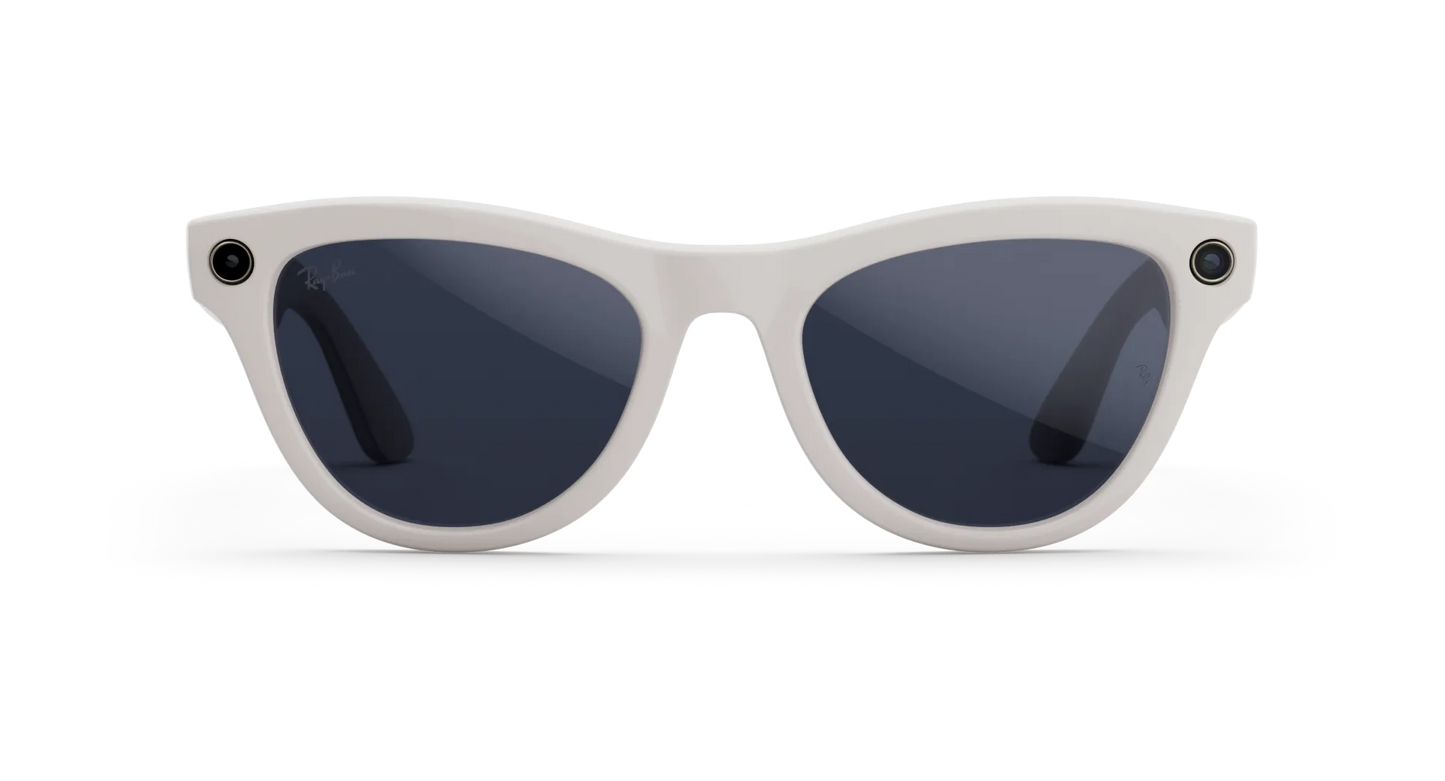 Ray-Ban Meta Skyler Gen 1 - (F) Shiny Chalky Gray - (L) Clear to Sapphire Transitions - (Standard)