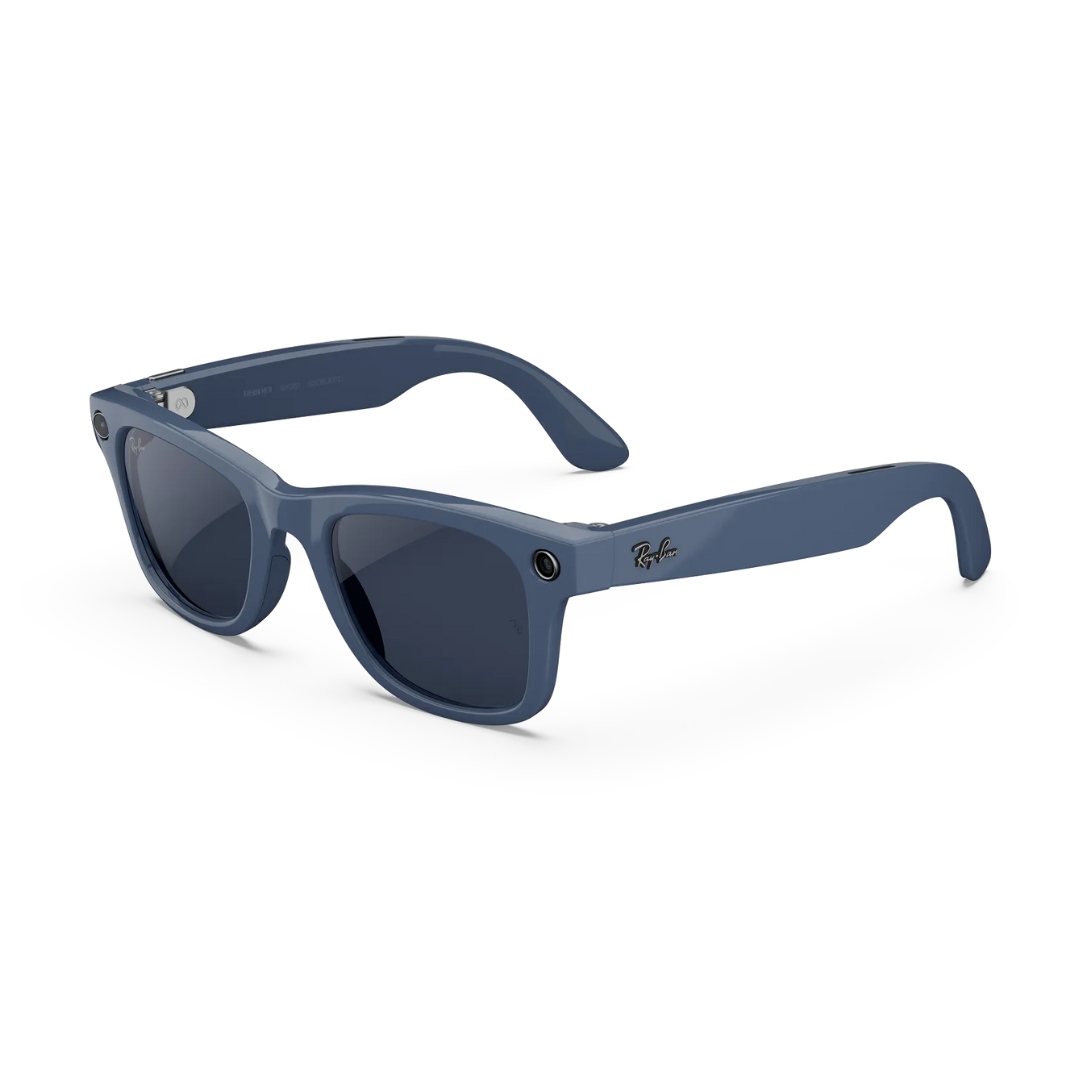 Ray-Ban Meta Wayfarer Gen 2 - (F) Shiny Cosmic Blue - (L) Clear to Sapphire Transitions® – (Standard)