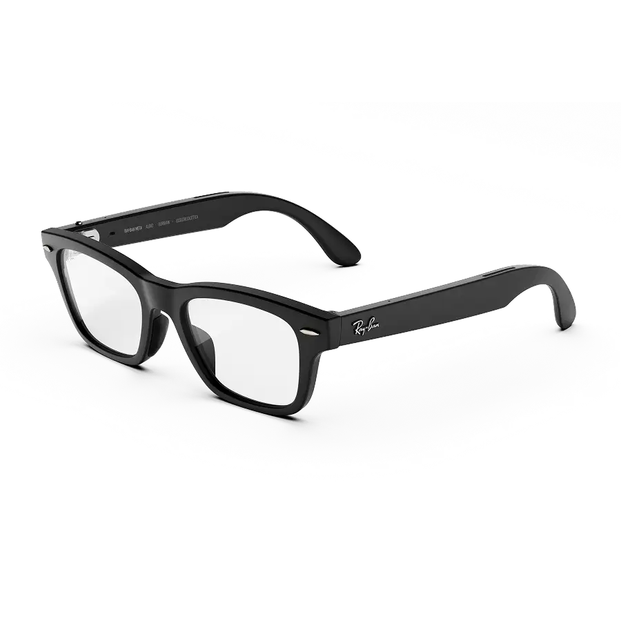 Meta official: SK-1001927-01 Matte Black on Warm Silver · Clear · Large