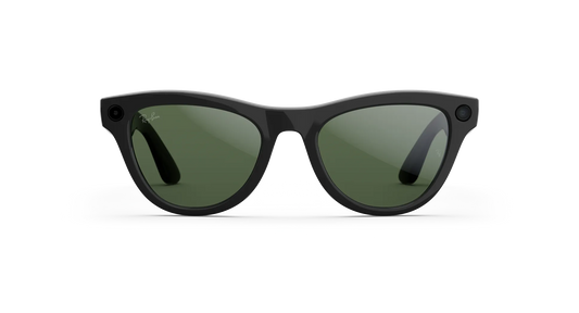 Ray-Ban Meta Skyler Gen 2 - (F) Shiny Black - (L) Clear to Graphite Green Transitions