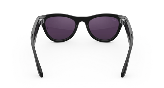 Ray-Ban Meta Skyler Gen 2 – (F) Shiny Black – (L) Clear to Amethyst Transitions – (Standard)