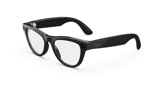 Ray-Ban Meta Skyler Gen 2 - (F) Shiny Black - (L) Clear - (Standard)
