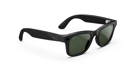 Ray-Ban Meta Wayfarer Gen 2 - (F) Shiny Black - (L) Clear to Graphite Green Transitions® - (Standard)