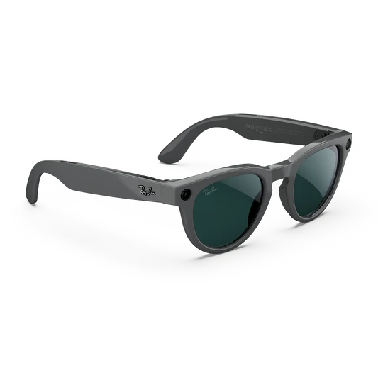 Ray-Ban Meta Headliner Gen 2 - (F) Shiny Asteroid Gray – (L) Clear to Emerald Transitions – (Standard)