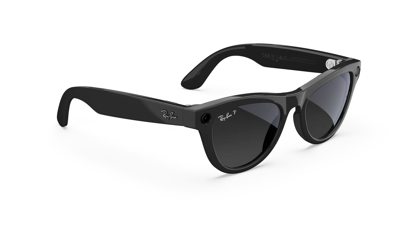 Ray-Ban Meta Skyler Gen 2 – (F) Shiny Black – (L) Gradient Graphite Polarised – (Standard)