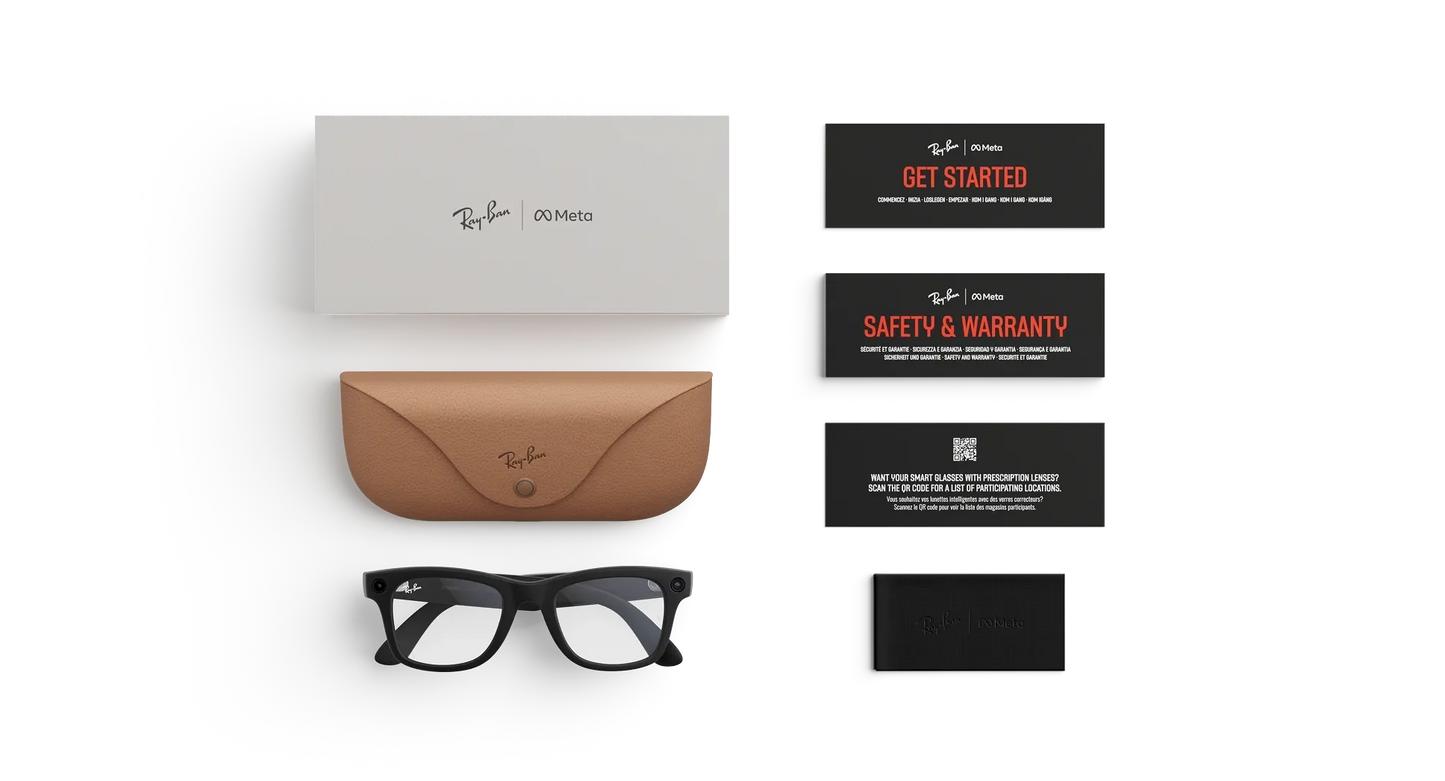 Ray-Ban Meta Wayfarer Gen 2 - (F) Matte Black - (L) Clear - (Standard)