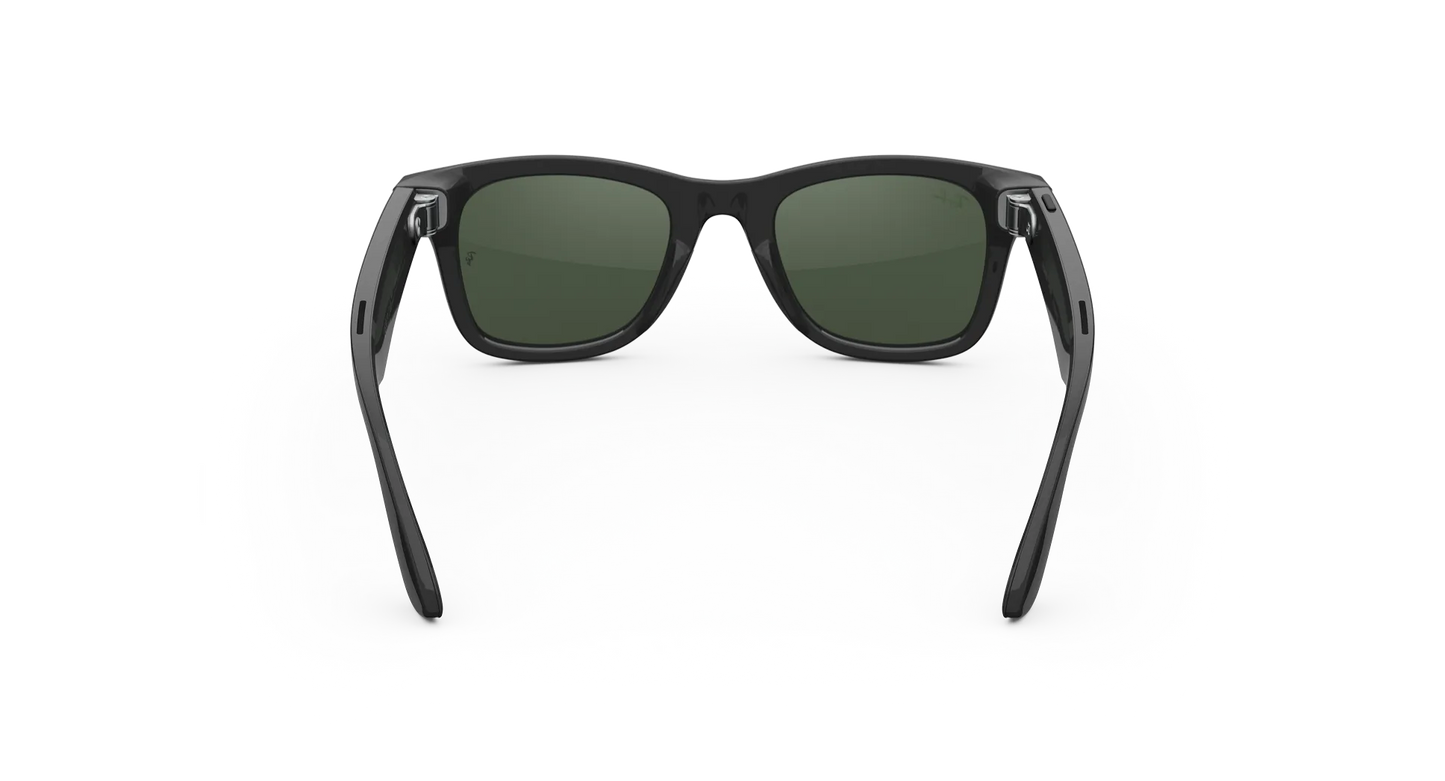 Ray-Ban Meta Wayfarer Gen 2 - (F) Shiny Black - (L) Clear to Graphite Green Transitions® - (Large)