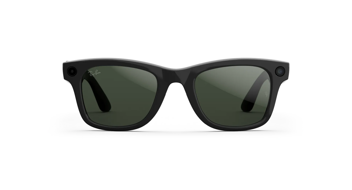 Ray-Ban Meta Wayfarer Gen 2 - (F) Shiny Black - (L) Clear to Graphite Green Transitions® - (Standard)
