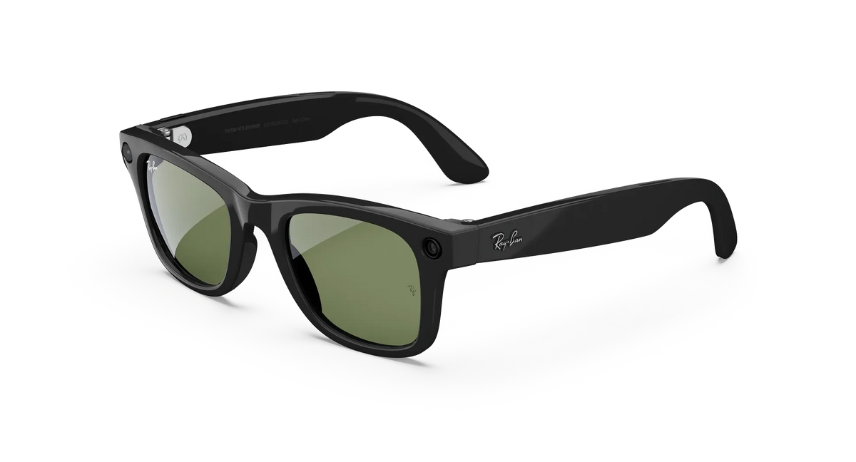 Ray-Ban Meta Wayfarer Gen 2 - (F) Shiny Black - (L) Clear to Graphite Green Transitions® - (Standard)