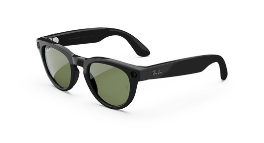 Ray-Ban Meta Headliner Gen 2 - (F) Shiny Black – (L) Green Transitions – Low Bridge - (Standard)